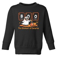 Chemistry Boo The Element Of Surprise Cute Chemist Halloween Toddler Sweatshirt