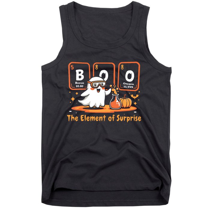 Chemistry Boo The Element Of Surprise Cute Chemist Halloween Tank Top