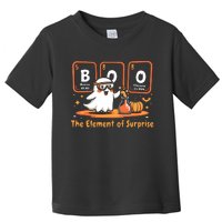 Chemistry Boo The Element Of Surprise Cute Chemist Halloween Toddler T-Shirt