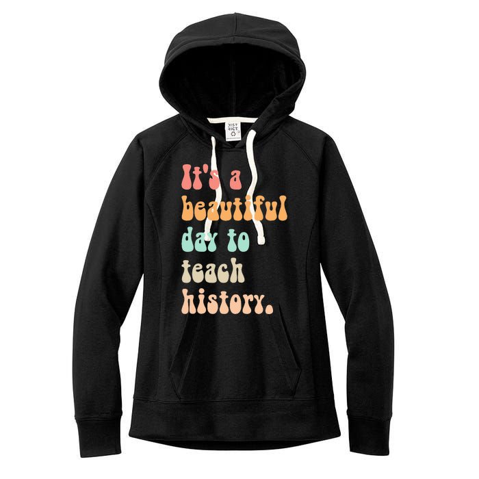  Cute back to school retro Social Studies Teacher Women's Fleece Hoodie