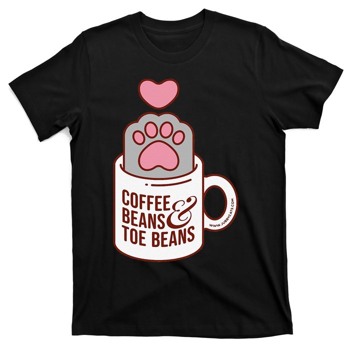 Coffee Beans & Toe Beans Funny Cute Cat Puns Toe Beans T-Shirt