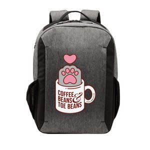 Coffee Beans & Toe Beans Funny Cute Cat Puns Toe Beans Vector Backpack