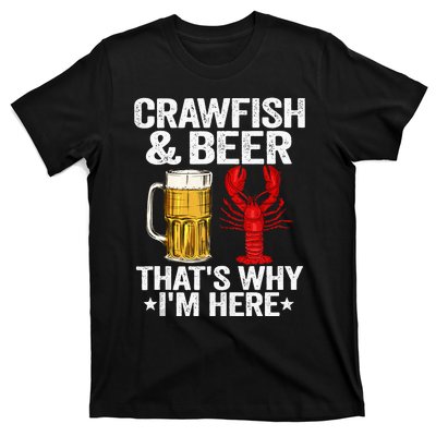 Crawfish & Beer That's Why I'm Here Crayfish Daddy Crawfish T-Shirt