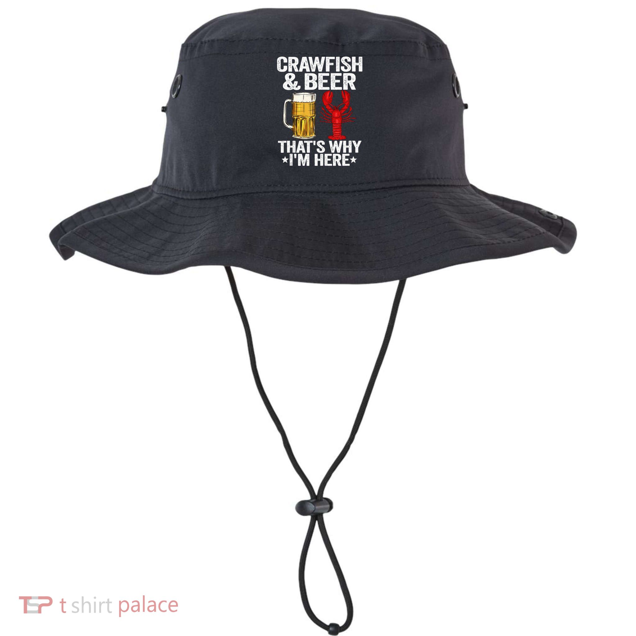 Crawfish & Beer That's Why I'm Here Crayfish Daddy Crawfish Bucket Hat