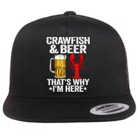 Crawfish & Beer That's Why I'm Here Crayfish Daddy Crawfish Flatbill Hat