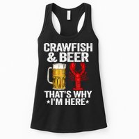 Crawfish & Beer That's Why I'm Here Crayfish Daddy Crawfish Womens Tank Top