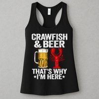 Crawfish & Beer That's Why I'm Here Crayfish Daddy Crawfish Womens Tank Top