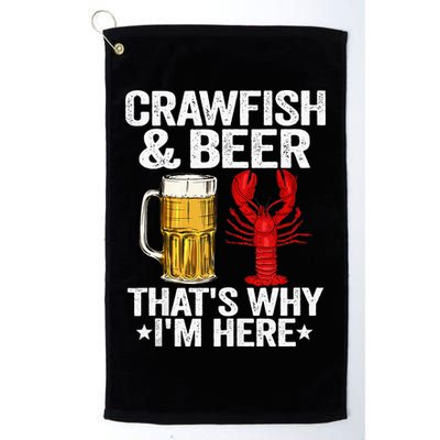 Crawfish & Beer That's Why I'm Here Crayfish Daddy Crawfish Golf Towel