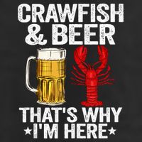 Crawfish & Beer That's Why I'm Here Crayfish Daddy Crawfish Golf Towel