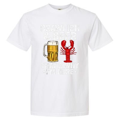 Crawfish & Beer That's Why I'm Here Crayfish Daddy Crawfish Garment-Dyed Heavyweight T-Shirt