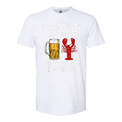 Crawfish & Beer That's Why I'm Here Crayfish Daddy Crawfish Softstyle CVC T-Shirt