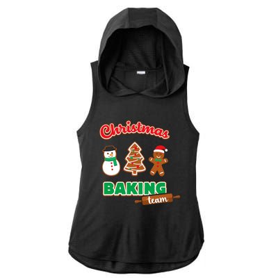 Christmas Baking Team Funny Xmas Cookies Matching Ladies PosiCharge Tri-Blend Wicking Draft Hoodie Tank