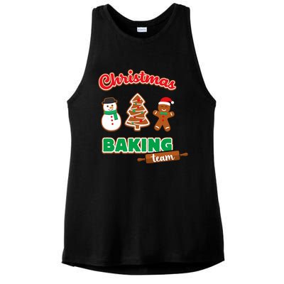 Christmas Baking Team Funny Xmas Cookies Matching Ladies PosiCharge Tri-Blend Wicking Tank