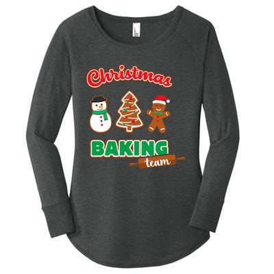 Christmas Baking Team Funny Xmas Cookies Matching Women's Perfect Tri Tunic Long Sleeve Shirt