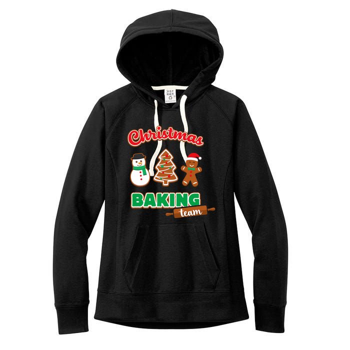 Christmas Baking Team Funny Xmas Cookies Matching Women's Fleece Hoodie