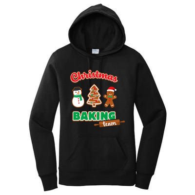 Christmas Baking Team Funny Xmas Cookies Matching Women's Pullover Hoodie