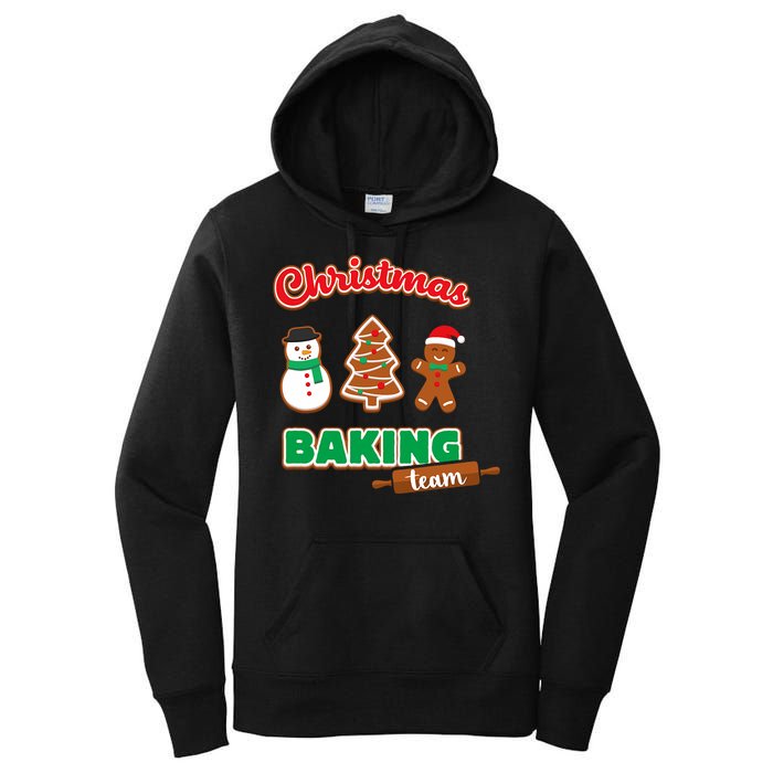 Christmas Baking Team Funny Xmas Cookies Matching Women's Pullover Hoodie