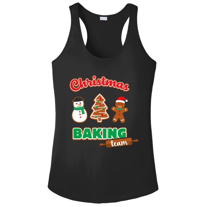 Christmas Baking Team Funny Xmas Cookies Matching Ladies PosiCharge Competitor Racerback Tank