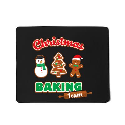 Christmas Baking Team Funny Xmas Cookies Matching Mousepad