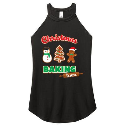 Christmas Baking Team Funny Xmas Cookies Matching Women's Perfect Tri Rocker Tank