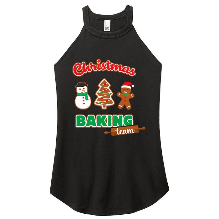 Christmas Baking Team Funny Xmas Cookies Matching Women's Perfect Tri Rocker Tank