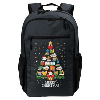 Christmas Books Tree Design Books Xmas Meaningful Gift Daily Commute Backpack