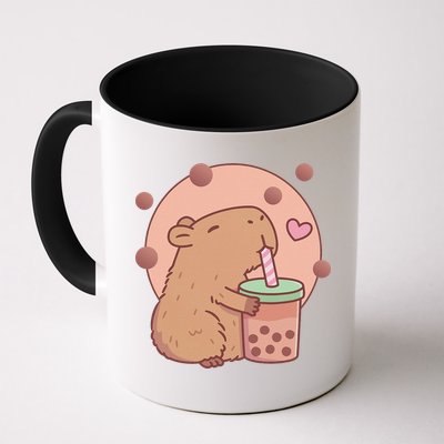 Capybara Bubble Tea Capyboba Boba Milk Tea Lovely Animal Mug