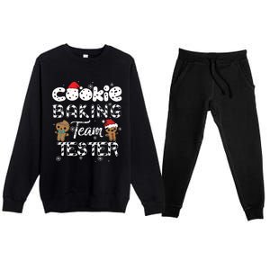 Cookie Baking Team Tester Gingerbread Christmas Premium Crewneck Sweatsuit Set