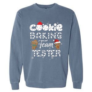 Cookie Baking Team Tester Gingerbread Christmas Garment-Dyed Sweatshirt