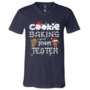 Cookie Baking Team Tester Gingerbread Christmas V-Neck T-Shirt