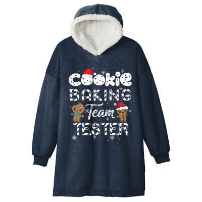 Cookie Baking Team Tester Gingerbread Christmas Hooded Wearable Blanket