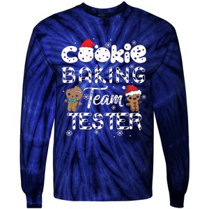 Cookie Baking Team Tester Gingerbread Christmas Tie-Dye Long Sleeve Shirt