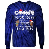 Cookie Baking Team Tester Gingerbread Christmas Tie-Dye Long Sleeve Shirt