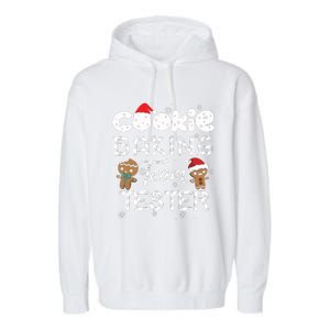 Cookie Baking Team Tester Gingerbread Christmas Garment-Dyed Fleece Hoodie