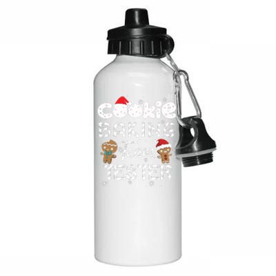 Cookie Baking Team Tester Gingerbread Christmas Aluminum Water Bottle