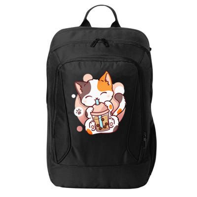 Cat Boba Tea Bubble Tea Anime Kawaii Neko City Backpack