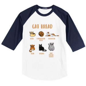 Cat Bread The Catloaf Collection Baseball Sleeve Shirt