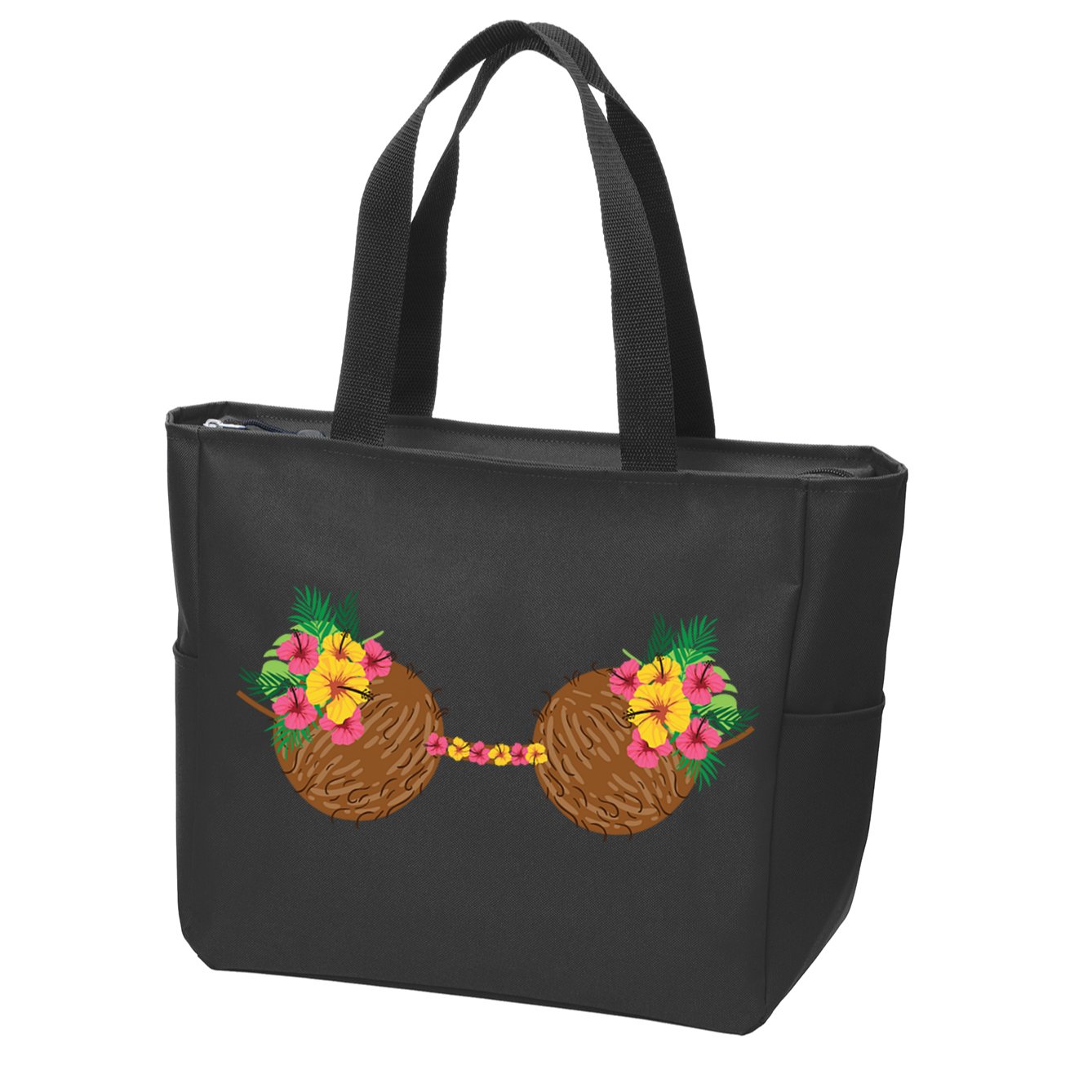 Coconut Bra Tropical Zip Tote Bag