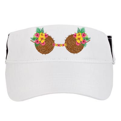 Coconut Bra Tropical Adult Drive Performance Visor