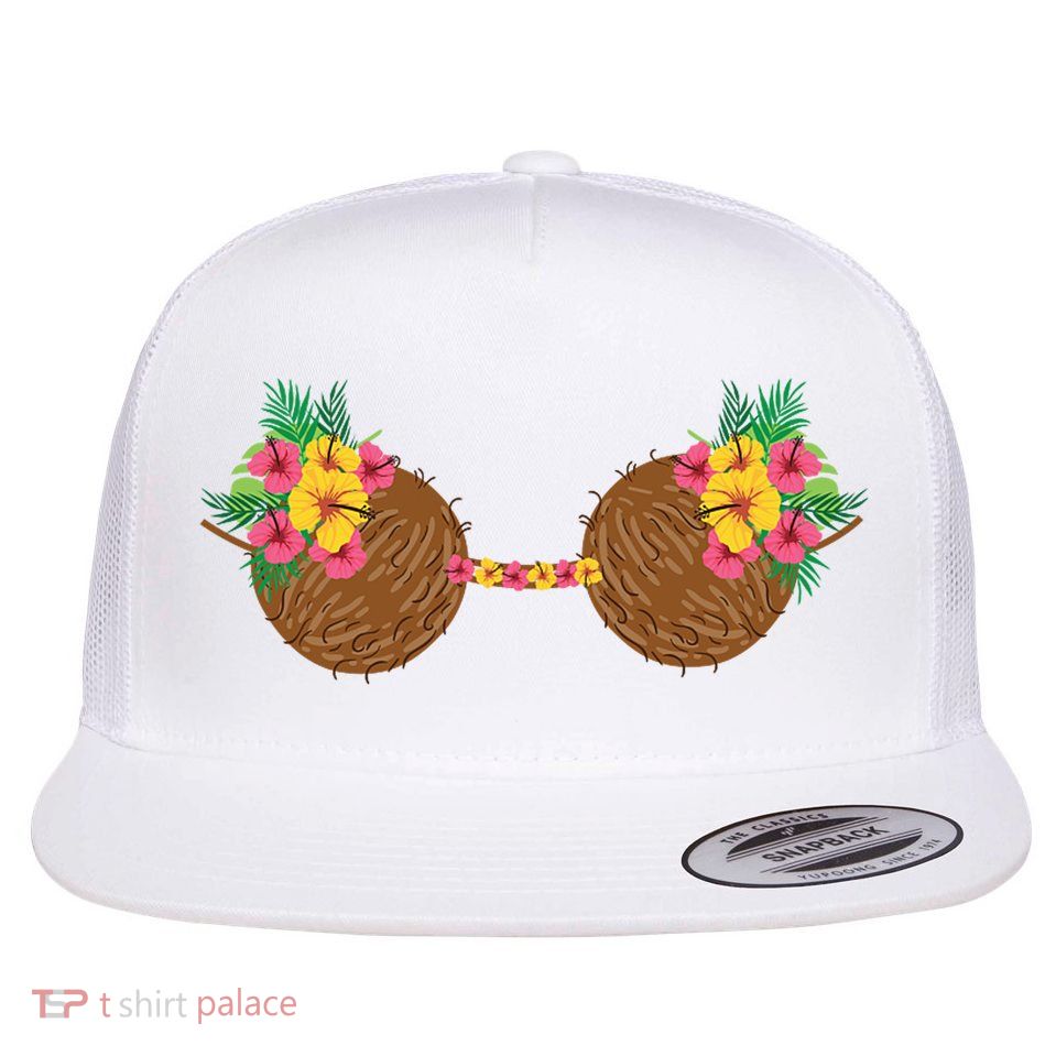 Coconut Bra Tropical Flatbill Hat