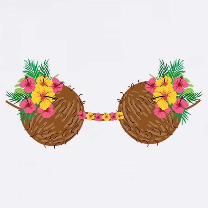 Coconut Bra Tropical Flatbill Hat