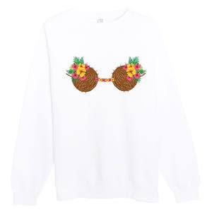 Coconut Bra Tropical Premium Crewneck Sweatshirt