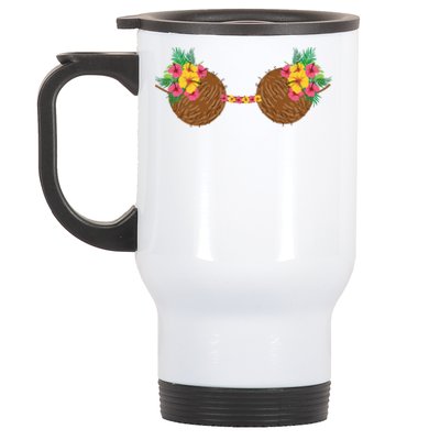 Coconut Bra Tropical Stainless Steel Travel Mug