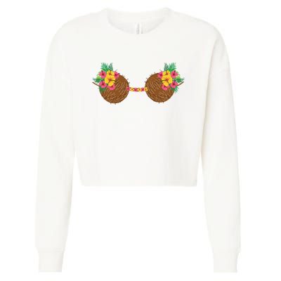 Coconut Bra Tropical Cropped Pullover Crew