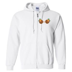 Coconut Bra Tropical Full Zip Hoodie