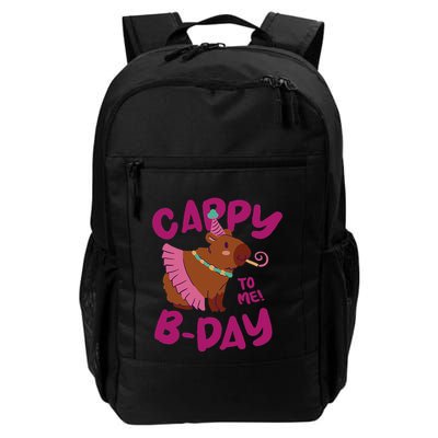Cappy Birthday To Me Funny Happy Capybara Daily Commute Backpack
