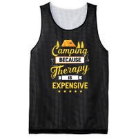 Camping Because Therapy Is Expensive Gift For Camper Mesh Reversible Basketball Jersey Tank