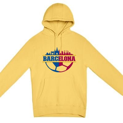 Cool Barcelona Team Euro City Premium Pullover Hoodie