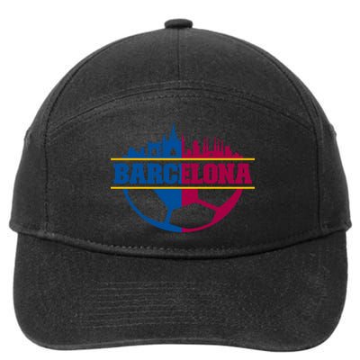 Cool Barcelona Team Euro City 7-Panel Snapback Hat