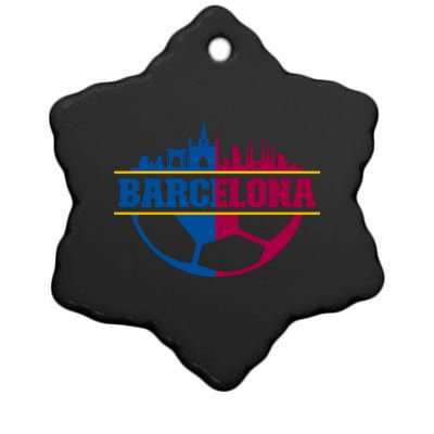 Cool Barcelona Team Euro City Ceramic Star Ornament